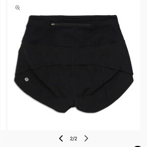Lululemon speed up high-rise short 2.5 inch size - never worn
